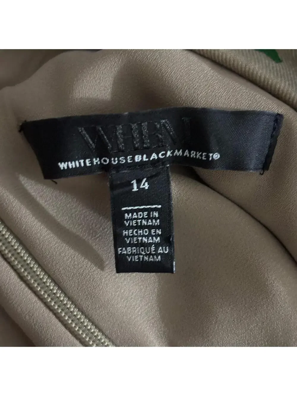 White House Black Market Belted Linen Dress - Picture 4 of 7